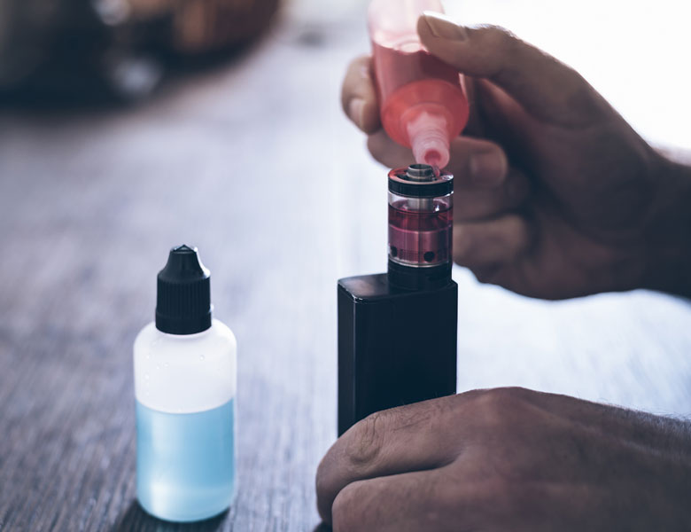 What is the e liquid composed of